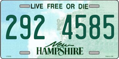 NH license plate 2924585