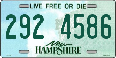 NH license plate 2924586