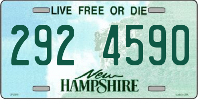 NH license plate 2924590