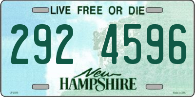 NH license plate 2924596
