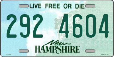 NH license plate 2924604