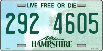 NH license plate 2924605