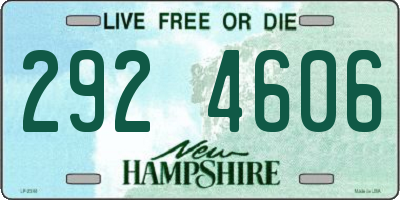 NH license plate 2924606