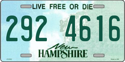 NH license plate 2924616