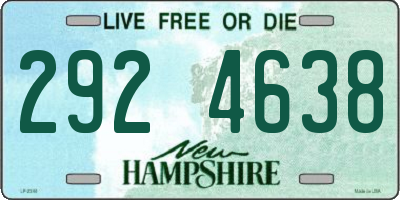 NH license plate 2924638