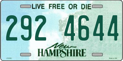 NH license plate 2924644