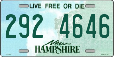 NH license plate 2924646