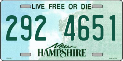 NH license plate 2924651