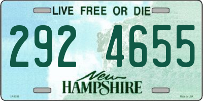 NH license plate 2924655