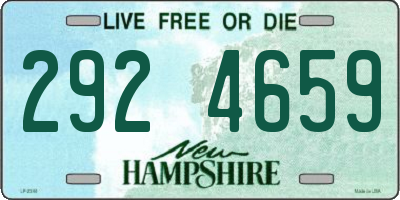 NH license plate 2924659