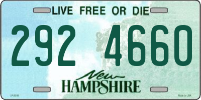 NH license plate 2924660