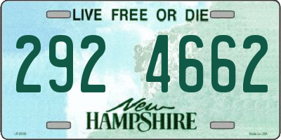 NH license plate 2924662