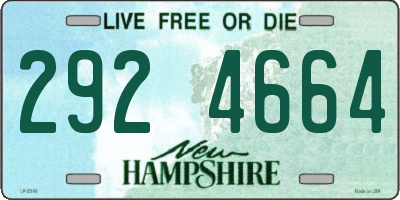 NH license plate 2924664