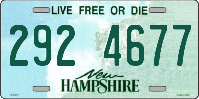 NH license plate 2924677