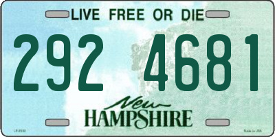 NH license plate 2924681