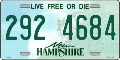 NH license plate 2924684
