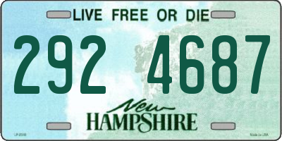 NH license plate 2924687
