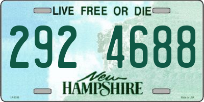 NH license plate 2924688