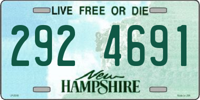 NH license plate 2924691