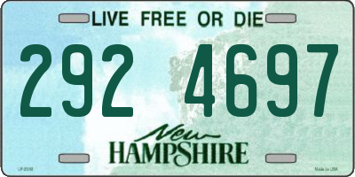 NH license plate 2924697