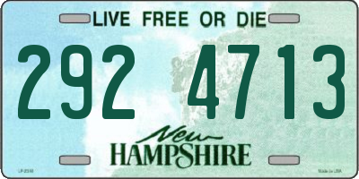 NH license plate 2924713