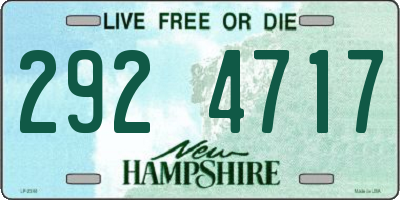 NH license plate 2924717