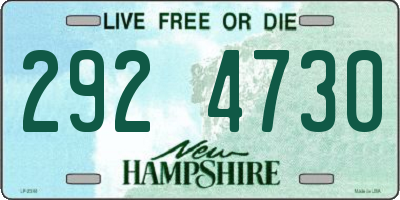 NH license plate 2924730