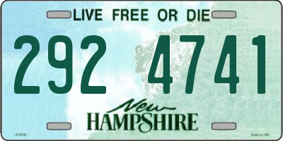 NH license plate 2924741