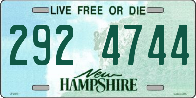 NH license plate 2924744