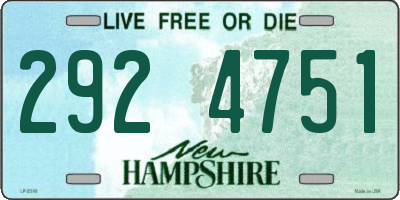 NH license plate 2924751