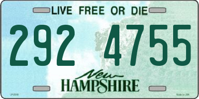 NH license plate 2924755