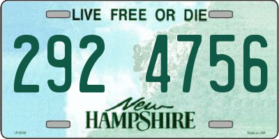 NH license plate 2924756