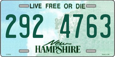 NH license plate 2924763