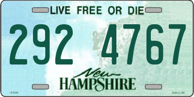 NH license plate 2924767