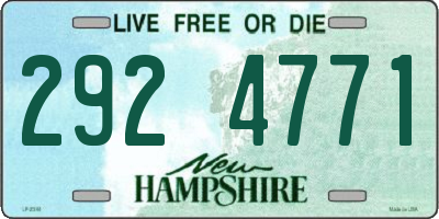 NH license plate 2924771