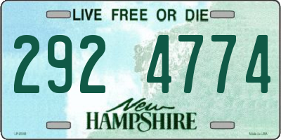 NH license plate 2924774