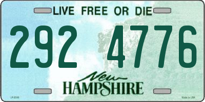 NH license plate 2924776