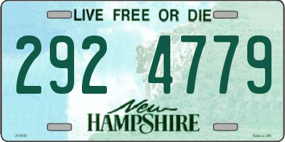 NH license plate 2924779
