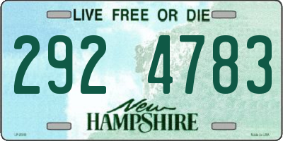 NH license plate 2924783