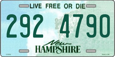 NH license plate 2924790