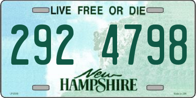 NH license plate 2924798