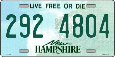 NH license plate 2924804