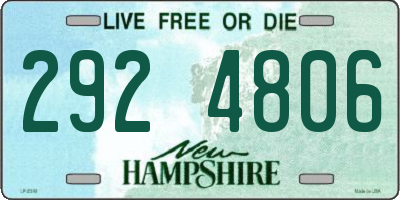 NH license plate 2924806