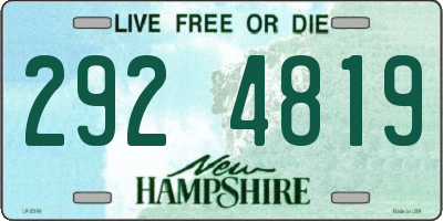 NH license plate 2924819