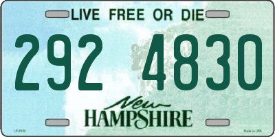 NH license plate 2924830
