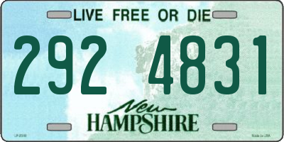 NH license plate 2924831