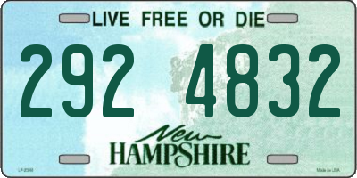 NH license plate 2924832