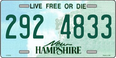 NH license plate 2924833