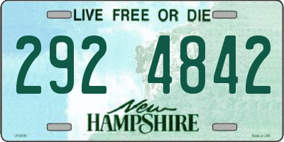 NH license plate 2924842
