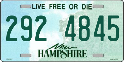 NH license plate 2924845